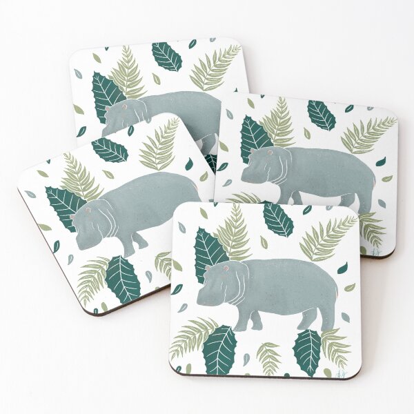 Item preview, Hippopotamus in the jungle designed and sold by AngelaVog.