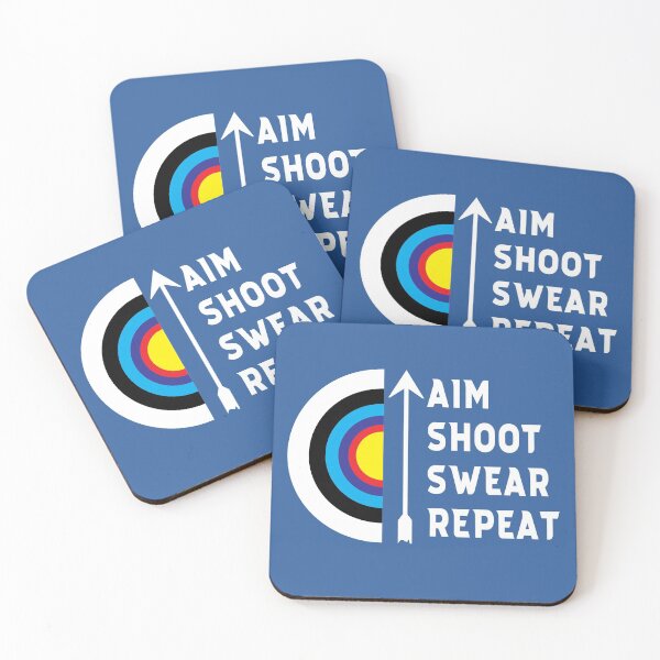 Item preview, Aim Shoot Swear Repeat designed and sold by Clothesify.