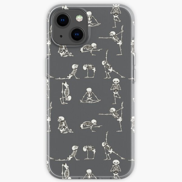 Skeleton Yoga Grau iPhone Flexible Hülle