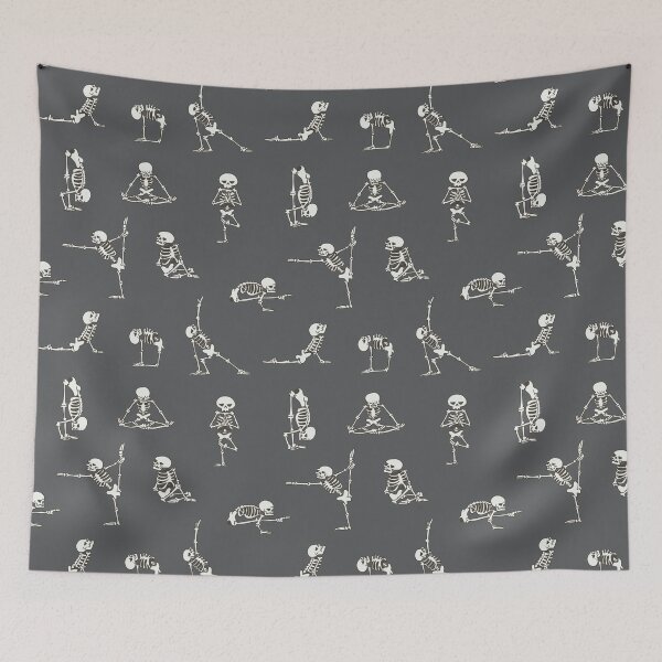 Item preview,  Skeleton Yoga Gray designed and sold by Huebucket.