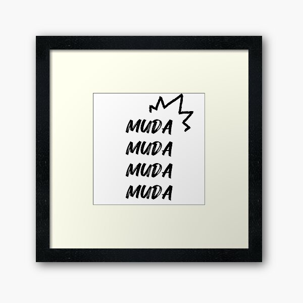 Artikel-Vorschau von MUDA MUDA MUDA Anime Manga Japanisches Kanji, designt und verkauft von Massaie55.