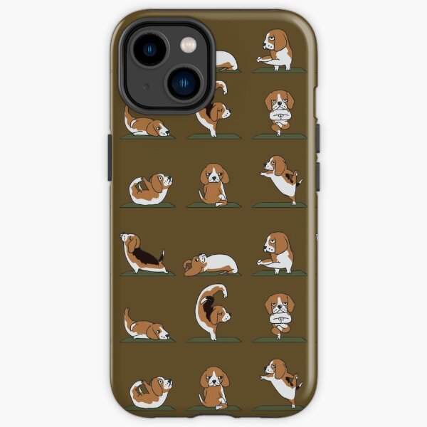 Beagle Yoga iPhone Tough Case