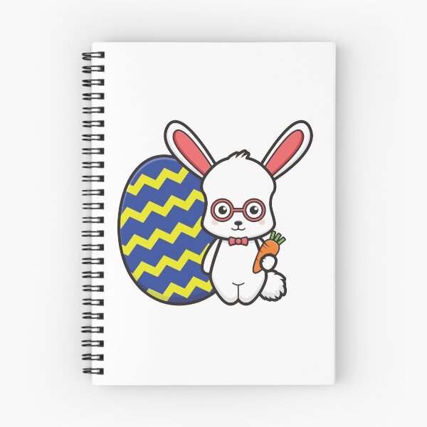 Item preview, Bunny with glasses, Easter egg and carrot designed and sold by Stickr-boutiq.
