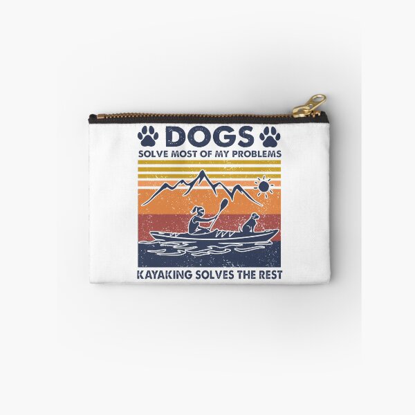 Item preview, DOGS SOLVE MOST PROBLEMS KAYAKING SOLVES VINATGE designed and sold by Emanuel48473.