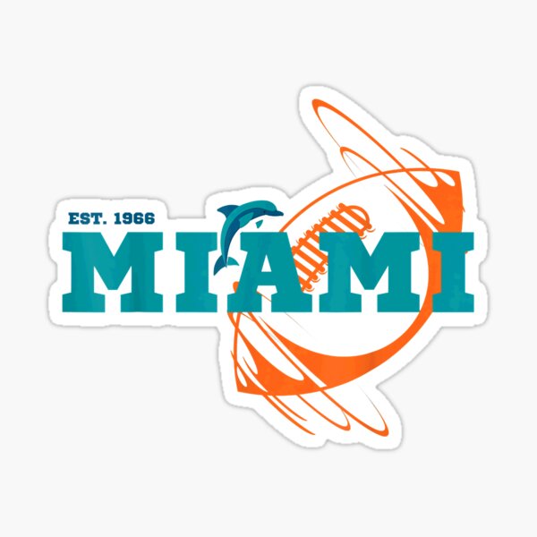 Miami Dolphins Sticker Decal S30 – Winter Park Products