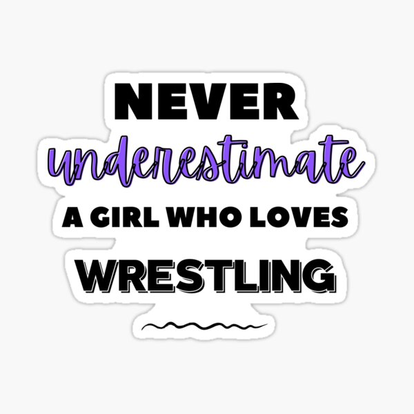 grow girls wrestling Sticker for Sale by lilymelizabeth