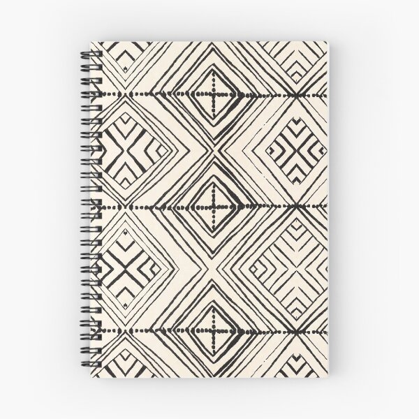 Item preview, Monochrome Scandinavian Ethnic Aztec Pattern in Black & Beige designed and sold by MyArt23.