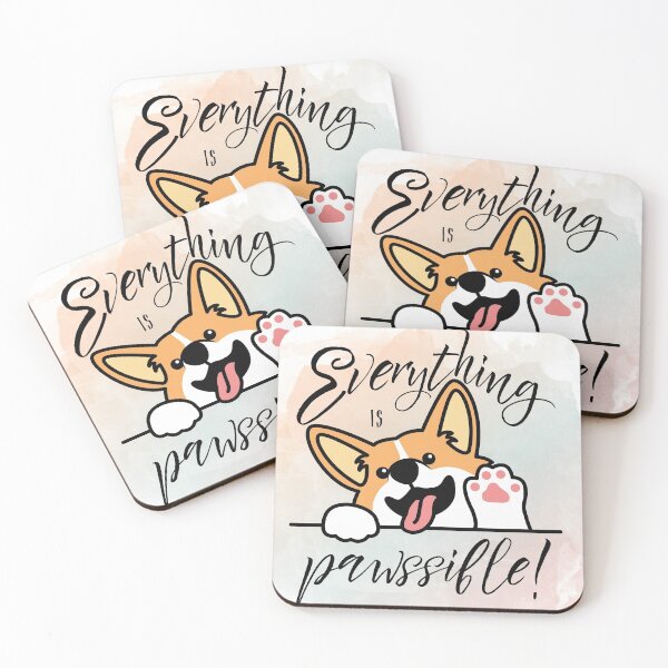 Item preview, Everything is pawssible corgi designed and sold by Night-Music.