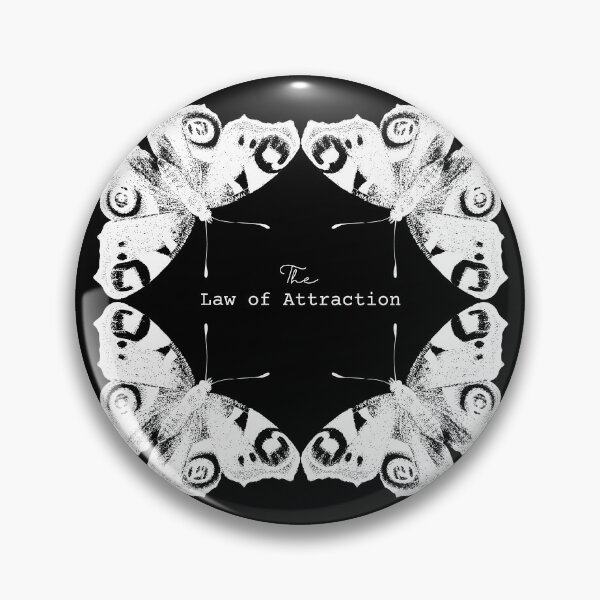 Item preview, The Law of Attraction Butterflies reflection Butterfly Black designed and sold by helloinnerbeing.