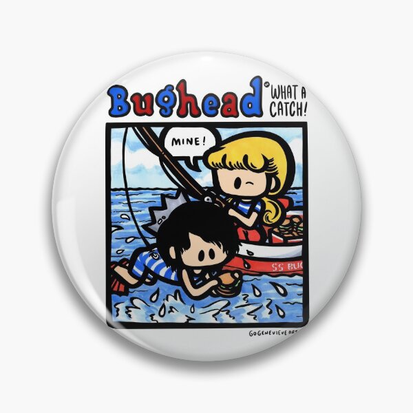 Item preview, Blonde Girl and Raven Boy Comics Pinup What a Catch designed and sold by gogenevieve.