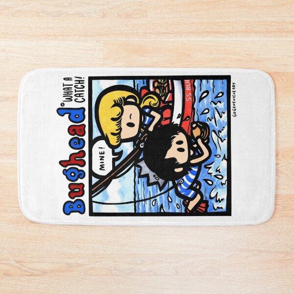 Item preview, Blonde Girl and Raven Boy Comics Pinup What a Catch designed and sold by gogenevieve.
