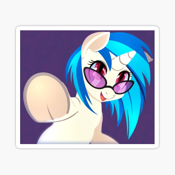 Vinyl Scratch brohoof Sticker