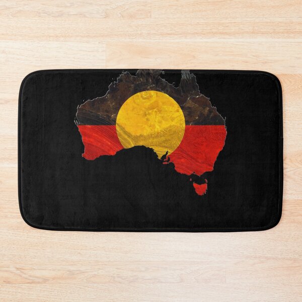 Item preview, Aboriginal Flag Australia map designed and sold by juarezmurray840.