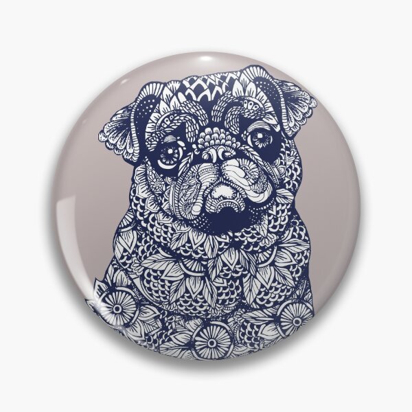 Item preview, Mandala of Pug designed and sold by Huebucket.