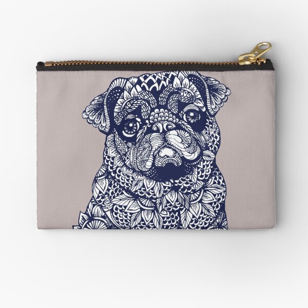 Vista previa del artículo con la obra «Mandala de Pug», diseñado y vendido por Huebucket.