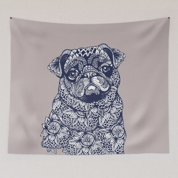 Item preview, Mandala of Pug designed and sold by Huebucket.