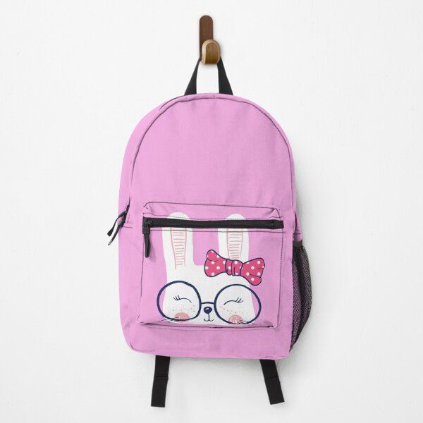 Artikelvorschau,  Hase mit Brille und Schleife entworfen und verkauft von Stickr-boutiq.