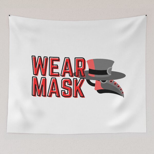 Item preview, Wear Mask Plague Doctor (Red) #2 designed and sold by DocTeen.