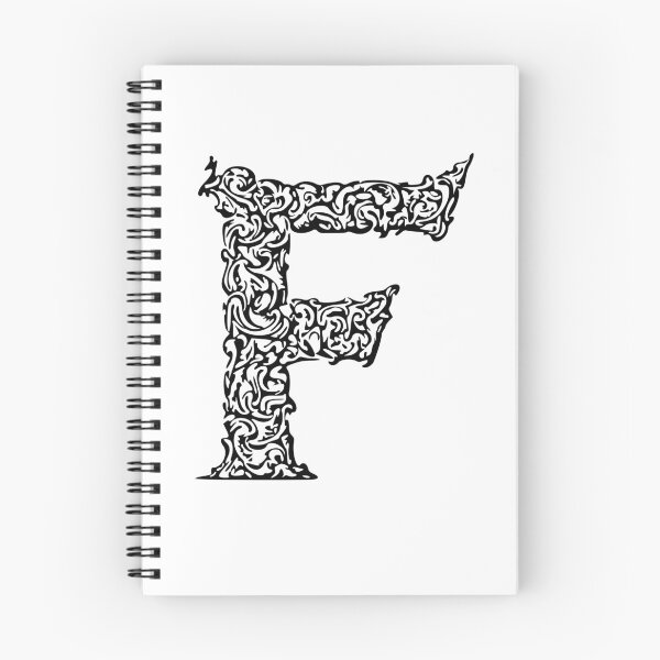 Artikelvorschau, Schwarzes Monogramm - Buchstabe "F" entworfen und verkauft von RoamingRabbit.