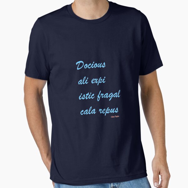 Vista previa del artículo con la obra «Cita de Mary Poppins - Supercalifragilisticexpialidocious», diseñado y vendido por CaptainDino.