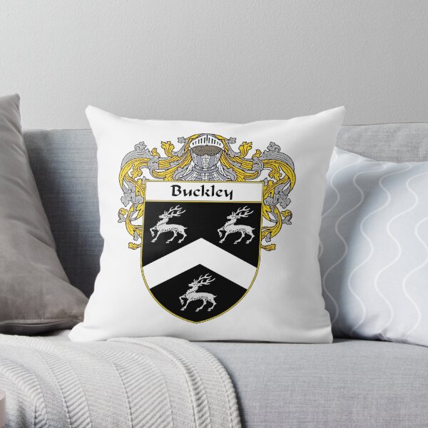 Buckley Coat of Arms/Family Crest Throw Pillow