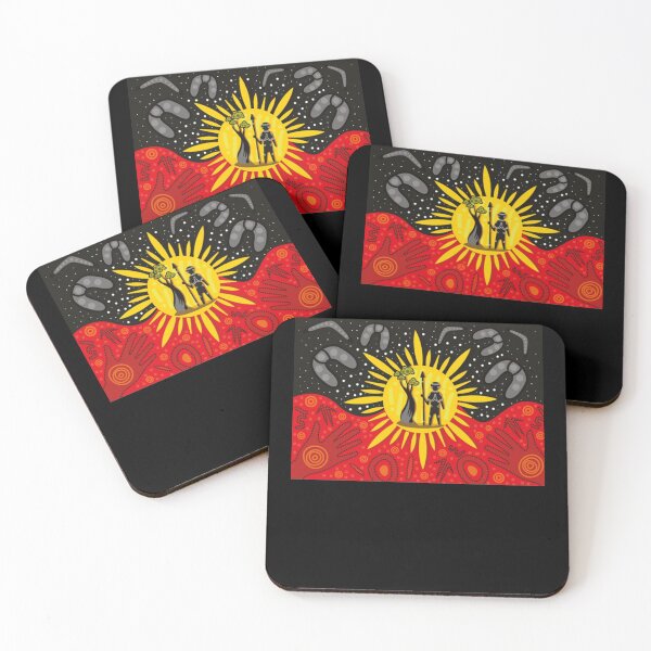 Item preview, Australian Aboriginal Art Flag designed and sold by juarezmurray840.