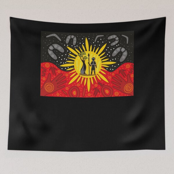 Item preview, Australian Aboriginal Art Flag designed and sold by juarezmurray840.