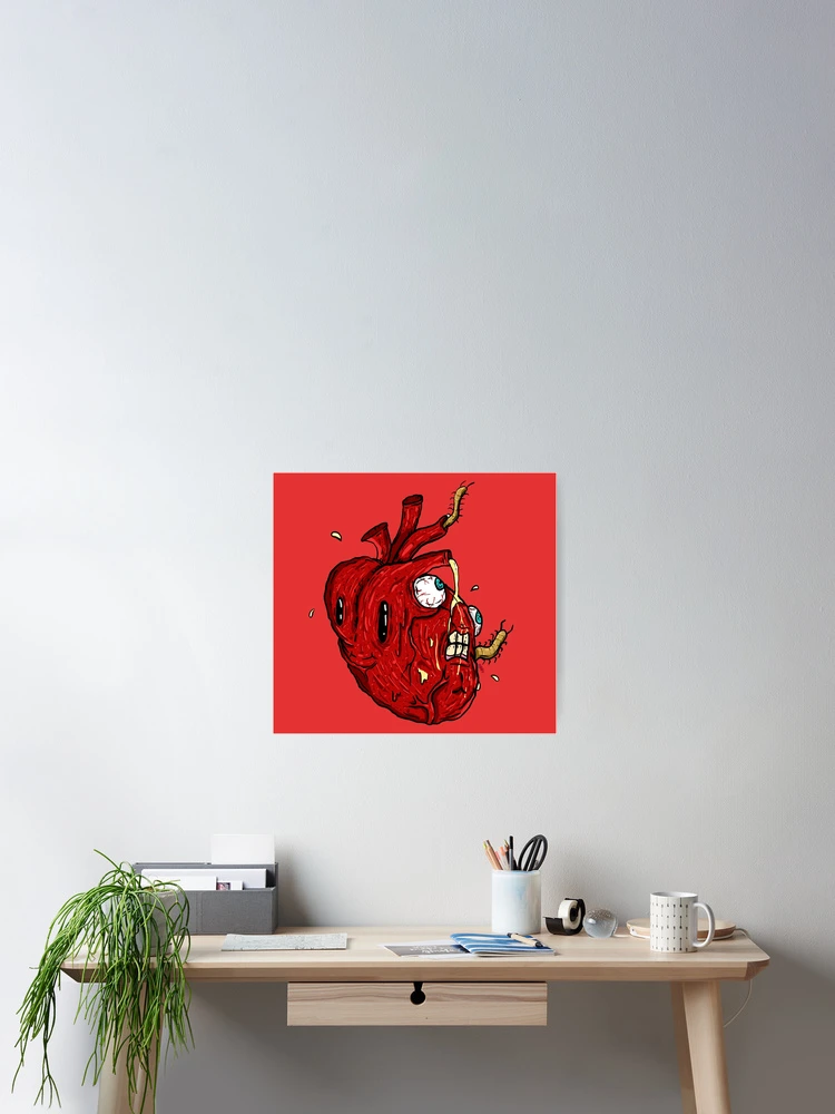 Thumbnail 2 of 3, Poster, Heart designed and sold by RottenBrainStem.