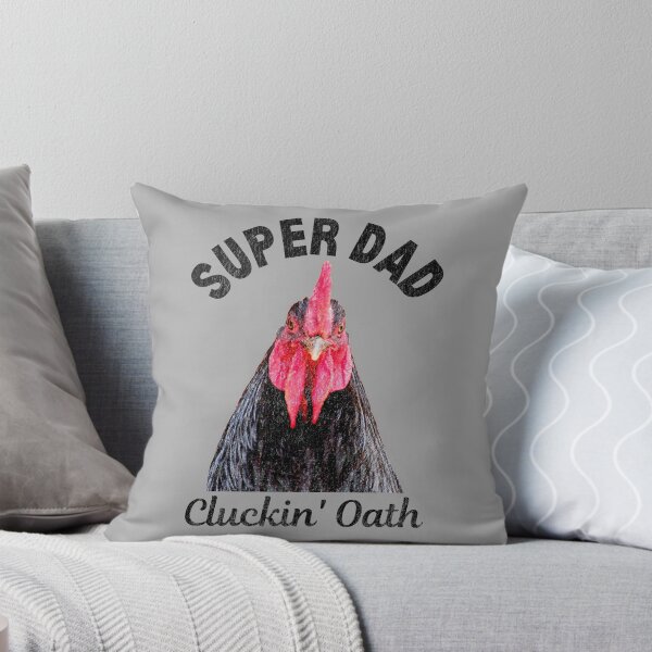 Item preview, Super Dad, Cluckin Oath. World's Best Dad, Vintage, Distressed Font and Rooster, textured and aged look. For all the awesome dads and awesome chicken dads. designed and sold by Orianah.