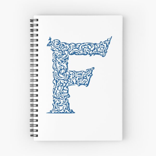 Item preview, Blue Monogram - Letter "F" designed and sold by RoamingRabbit.