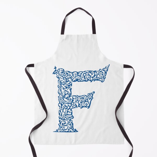Item preview, Blue Monogram - Letter "F" designed and sold by RoamingRabbit.