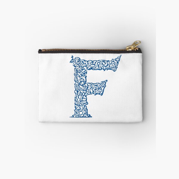 Item preview, Blue Monogram - Letter "F" designed and sold by RoamingRabbit.