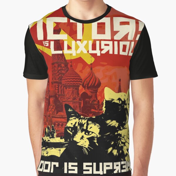 Item preview, CCCP POSTER: COMMUNIST CAT COMRADE POOF designed and sold by renaissancing.