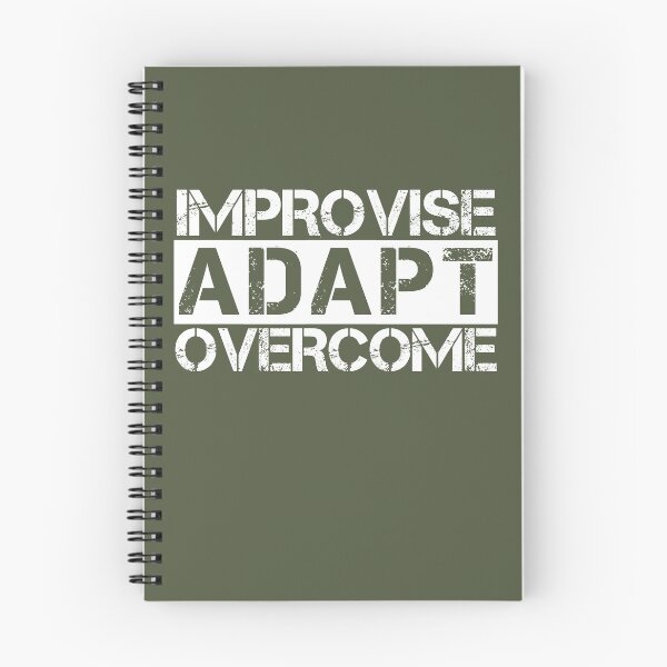 Item preview, Improvise adapt overcome White, green - motivational designed and sold by Honest-Quotes.