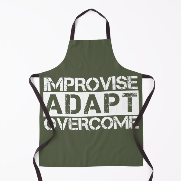 Item preview, Improvise adapt overcome White, green - motivational designed and sold by Honest-Quotes.