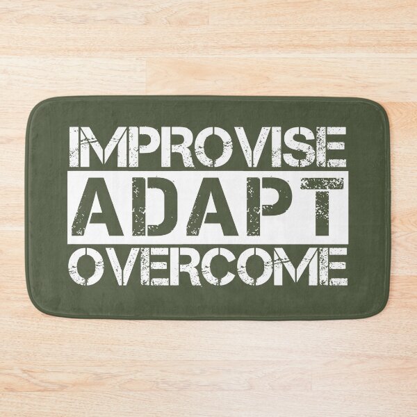 Item preview, Improvise adapt overcome White, green - motivational designed and sold by Honest-Quotes.