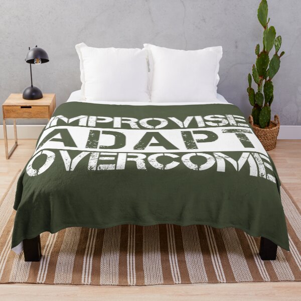 Item preview, Improvise adapt overcome White, green - motivational designed and sold by Honest-Quotes.