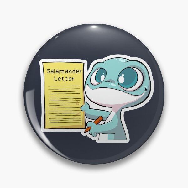 Item preview, Salamander Letter designed and sold by Exmo Merch.