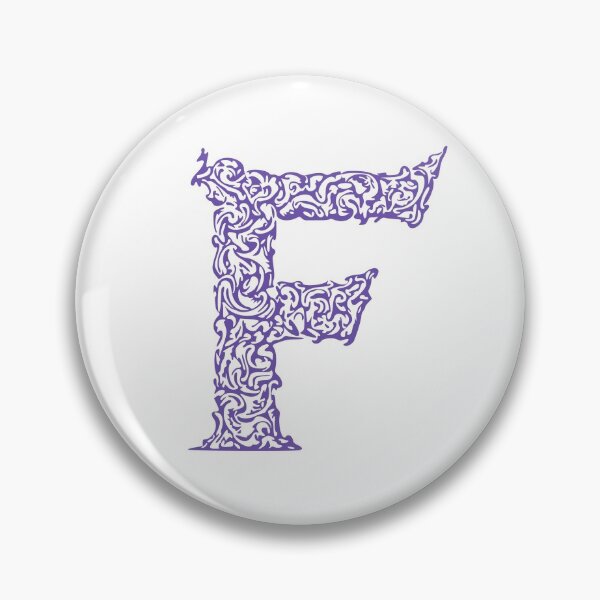 Item preview, Purple Monogram - Letter "F" designed and sold by RoamingRabbit.
