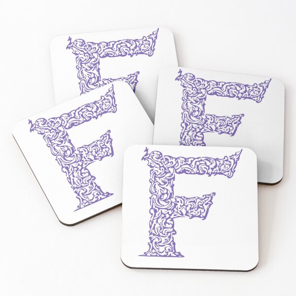 Item preview, Purple Monogram - Letter "F" designed and sold by RoamingRabbit.