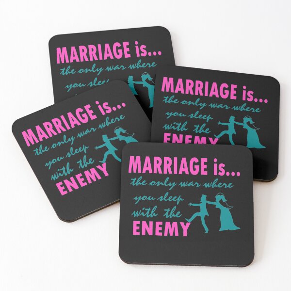 Item preview, marriage is the only war where you sleep with the enemy designed and sold by Salwastore.