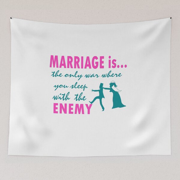 Item preview, marriage is the only war where you sleep with the enemy designed and sold by Salwastore.