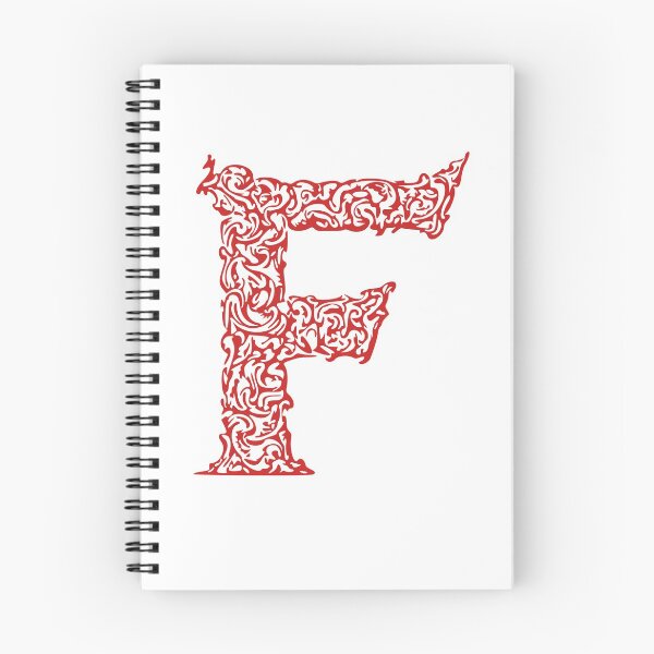 Artikelvorschau, Rotes Monogramm - Buchstabe "F" entworfen und verkauft von RoamingRabbit.