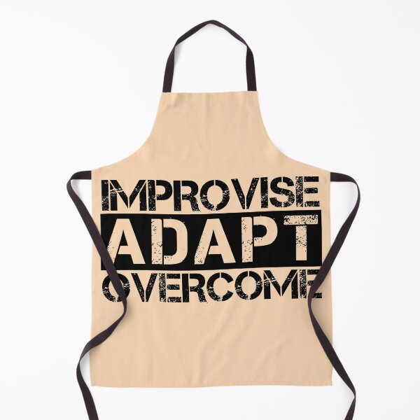 Item preview, Improvise adapt overcome Black, tan - motivational designed and sold by Honest-Quotes.
