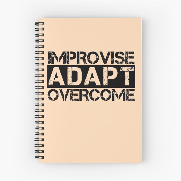 Item preview, Improvise adapt overcome Black, tan - motivational designed and sold by Honest-Quotes.