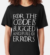 Der Code ist fehlerhaft und voller Fehler ... Slim Fit T-Shirt