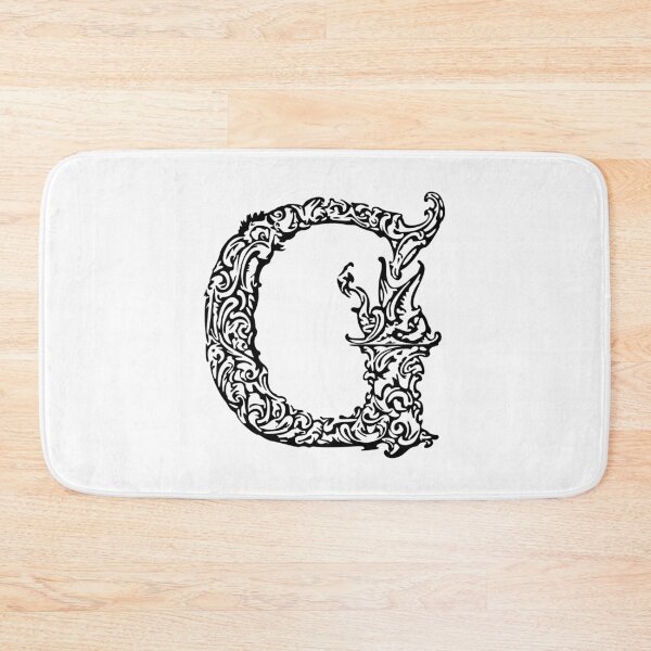 Item preview, Black Monogram - Letter "G" designed and sold by RoamingRabbit.
