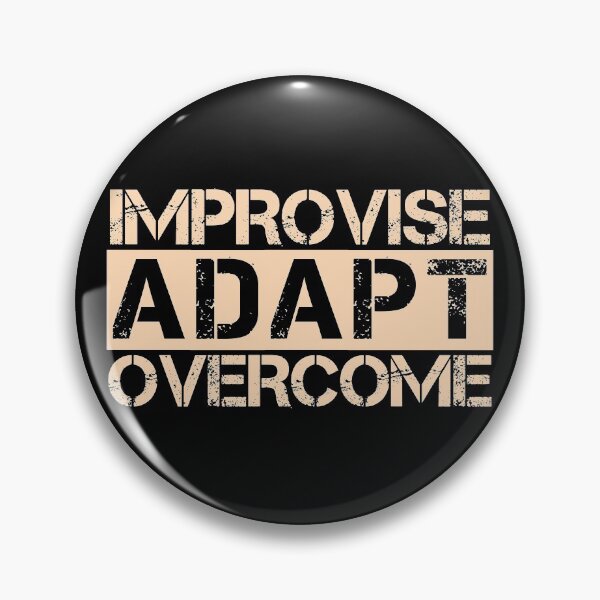 Item preview, Improvise adapt overcome Tan, black - motivational designed and sold by Honest-Quotes.