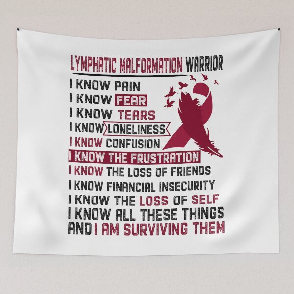 Item preview, I Am Lymphatic Malformation Warrior, I Know All These Things and I Am Surviving Them designed and sold by DianabellShop.