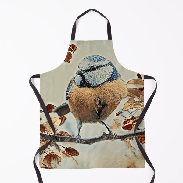 Item preview, Great tit on a branch, pencil sketch - style designed and sold by crea-homedesign.